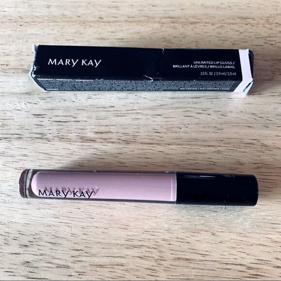 NWT Mary Kay Nude Blush Unlimited Lip Gloss New in Box .13 oz - Picture 1 of 4